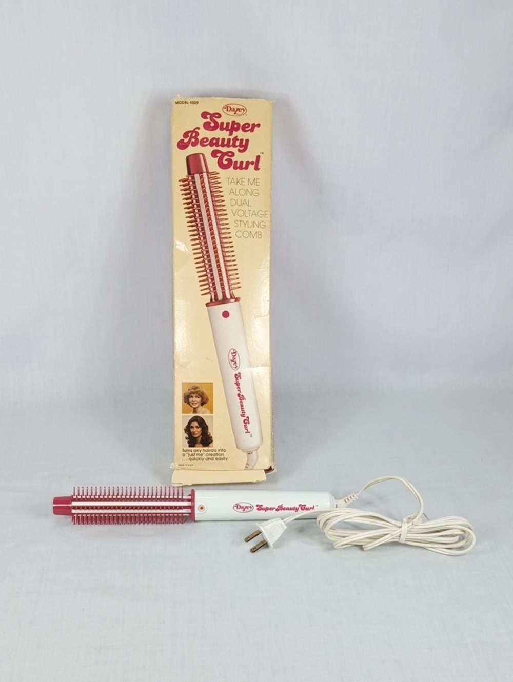 Dazey Super Beauty Curl Dual Voltage Heated Styling Comb Tested